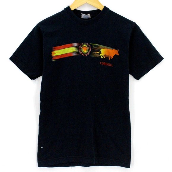 Vintage Safon T-Shirt Unisex Black Short Sleeve Spain Cordoba 2004 Graphic Small - Picture 1 of 8
